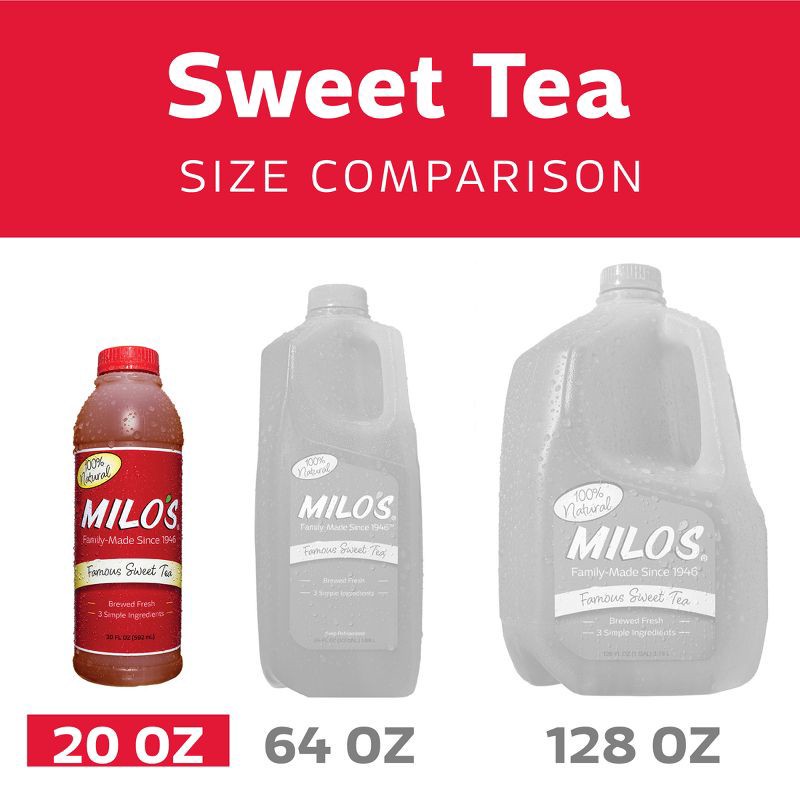 slide 4 of 10, Milo's Sweet Ice Tea- 20oz, 20 oz