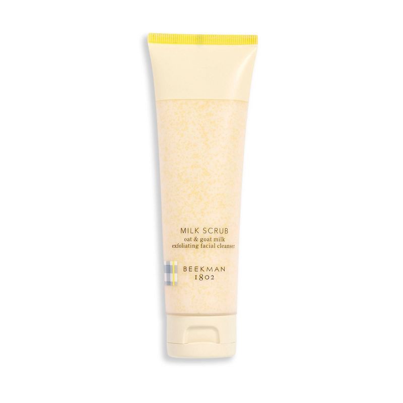 slide 1 of 2, Beekman 1802 Milk Scrub Oat & Goat Milk Exfoliating Facial Cleanser - 3 fl - Ulta Beauty, 1 ct