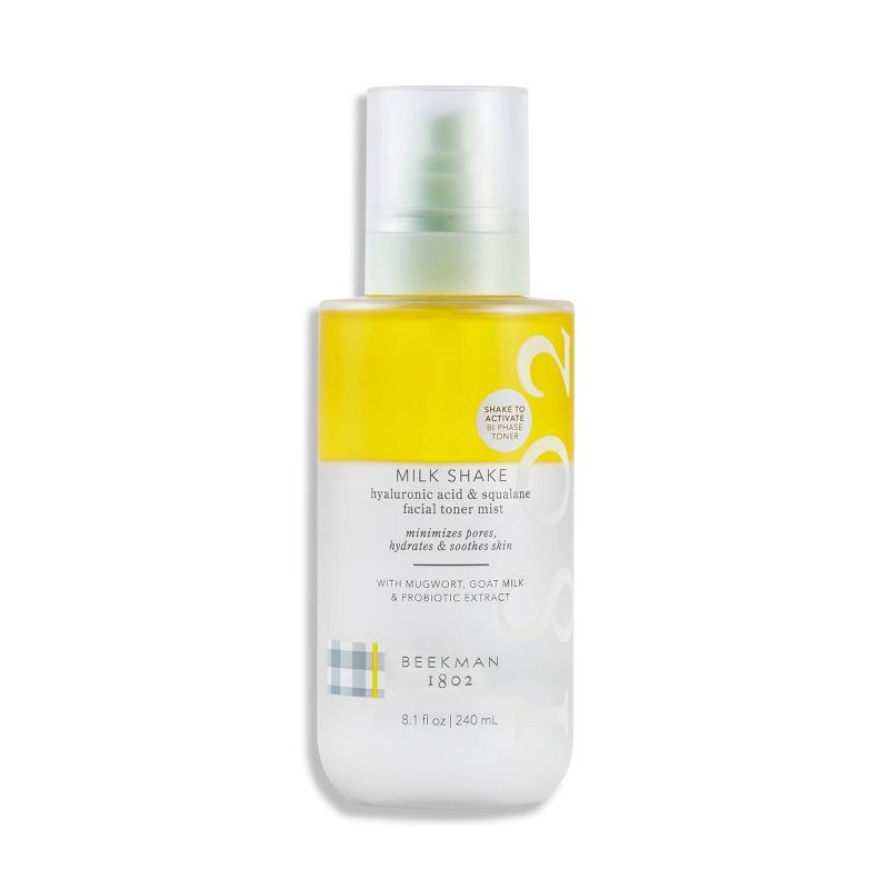 slide 1 of 4, Beekman 1802 Milk Shake Hyaluronic Acid & Squalane Facial Toner Mist - 8.1 fl oz - Ulta Beauty, 8.1 fl oz