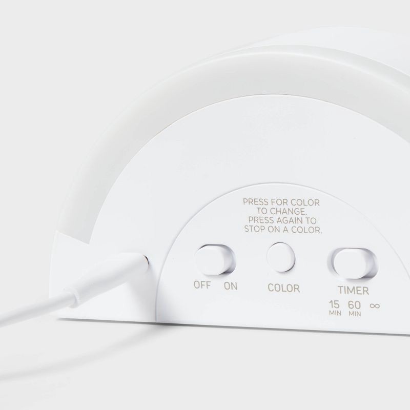 slide 4 of 4, Rainbow Kids' Projection Light - Pillowfort™: Multicolored LED Nightlight for Kids, Battery-Powered, Ages 8+, 1 ct