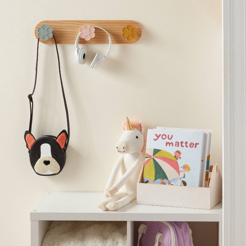 slide 2 of 4, Kids' Flower Wall Hooks - Pillowfort™, 1 ct