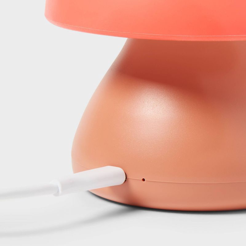 slide 4 of 4, Mushroom Kids' Night Light - Pillowfort™: LED Novelty Nightlight, Red, Battery-Powered, Ages 8+, 1 ct