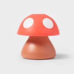 Mushroom Kids' Night Light - Pillowfort™: LED Novelty Nightlight, Red, Battery-Powered, Ages 8+