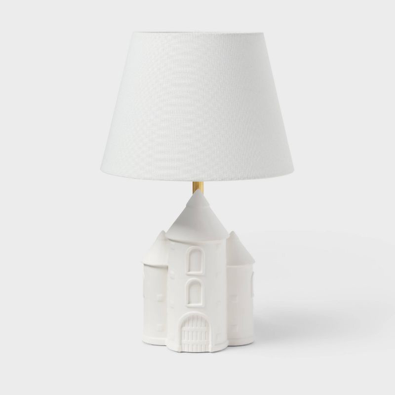 slide 2 of 4, Castle Kids' Table Lamp White - Pillowfort™, 1 ct