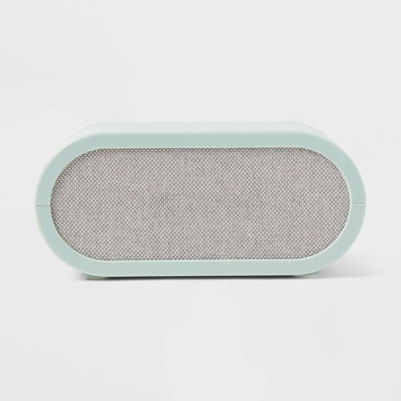 slide 1 of 4, Kids' Clock with Night Light Green - Pillowfort™: LED Bulb, Novelty Nightlight, Electric, Ages 8+, 1 ct