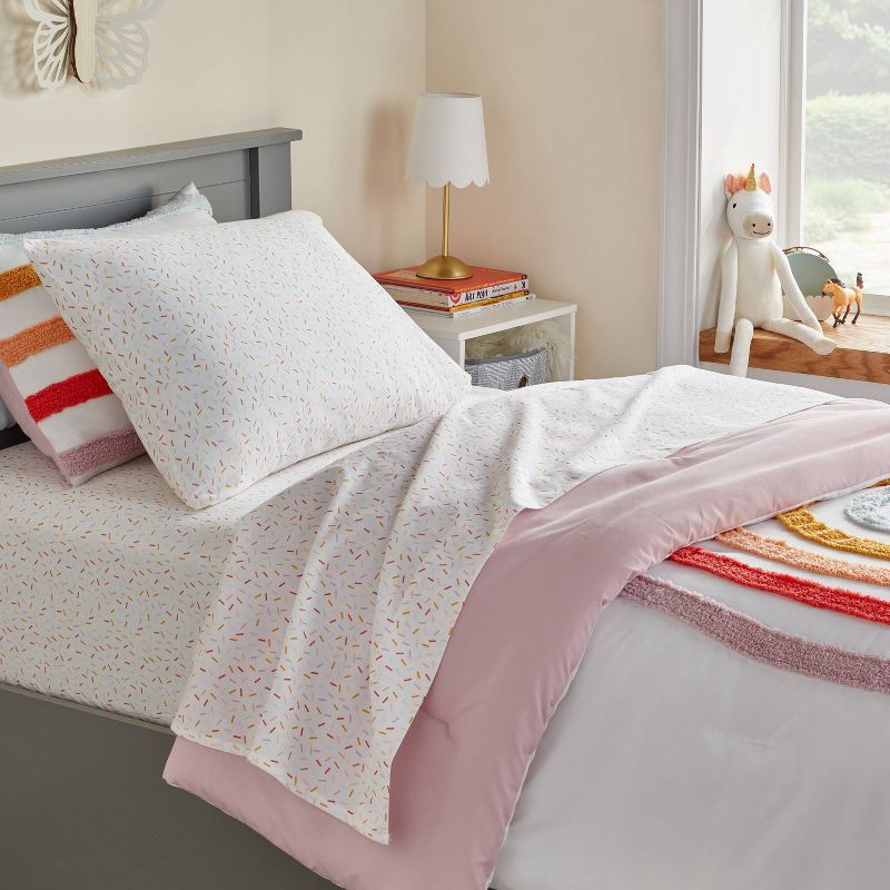 slide 2 of 4, Full Confetti Kids' Sheet Set - Pillowfort™, 1 ct
