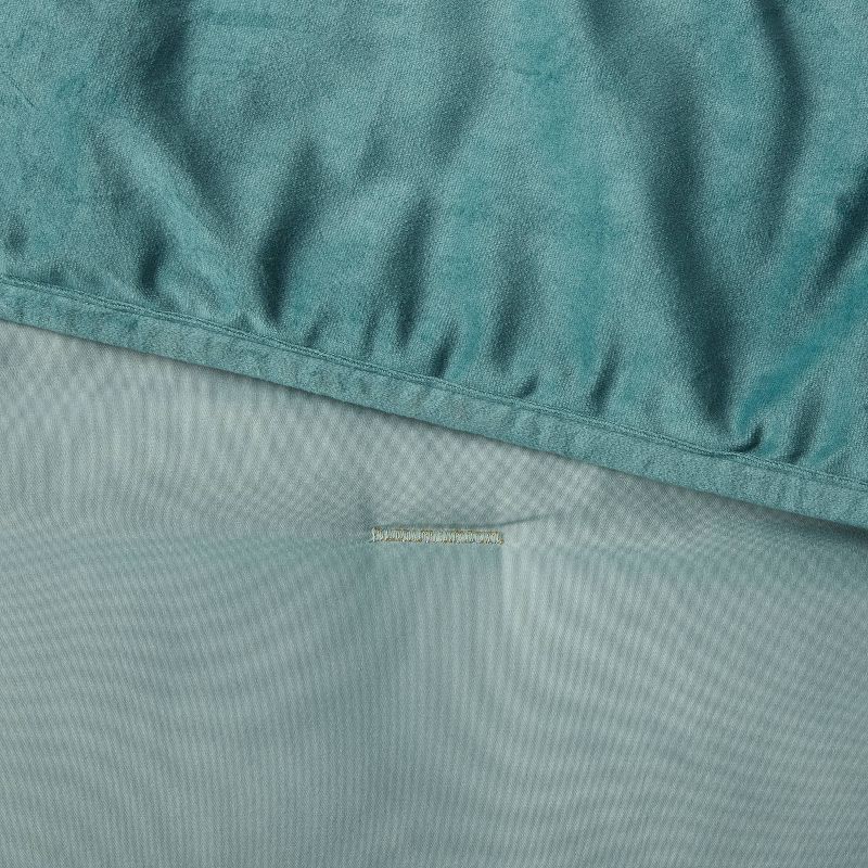 slide 3 of 3, Twin Velvet Kids' Quilt Twilight Green - Pillowfort™: OEKO-TEX Certified, Polyester, Twin Bedding for Teens & Kids, 1 ct