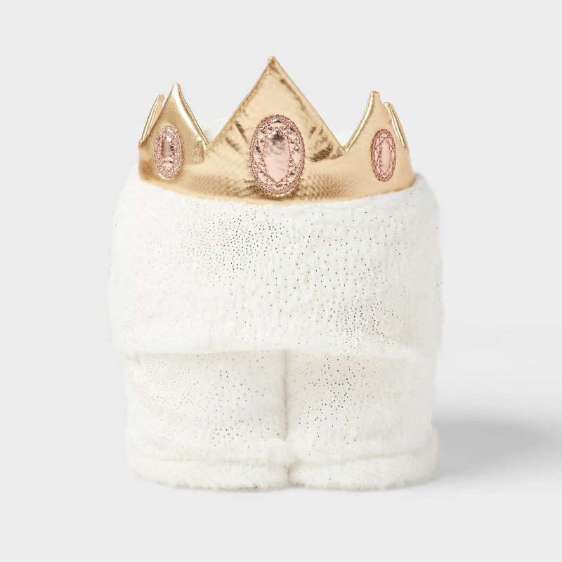 slide 3 of 3, Princess Crown Kids' Hooded Blanket - Pillowfort™, 1 ct