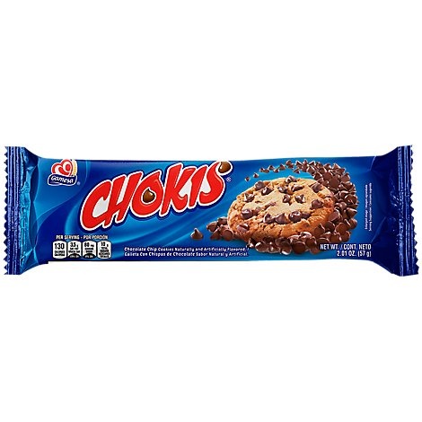 slide 1 of 1, Gamesa Cookies Chokis, 2.01 oz