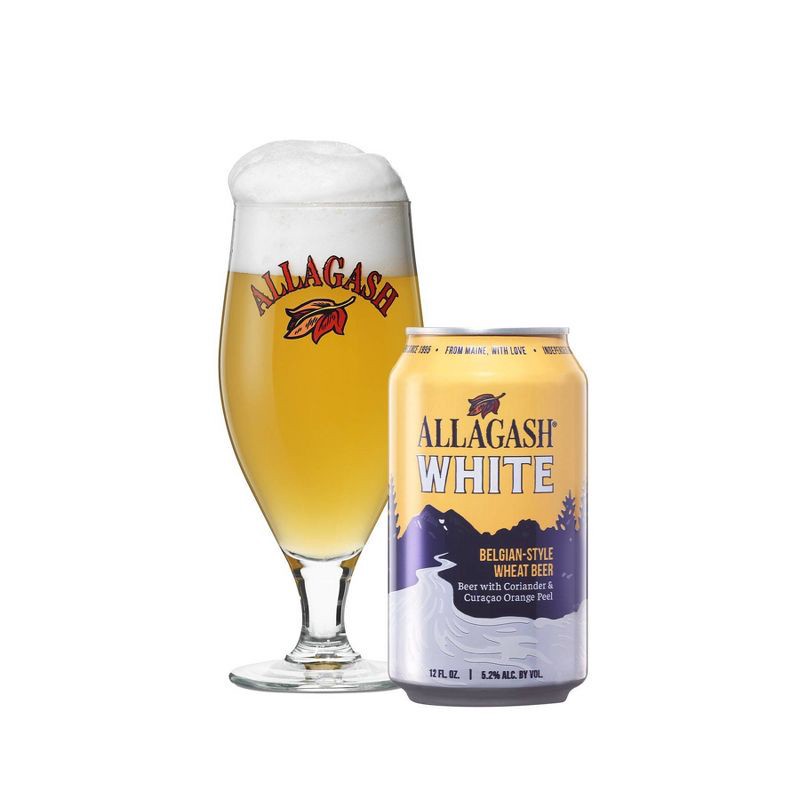 slide 3 of 7, Allagash Brewing Company Allagash White Ale - 6pk/12 fl oz Cans, 6 ct; 12 fl oz