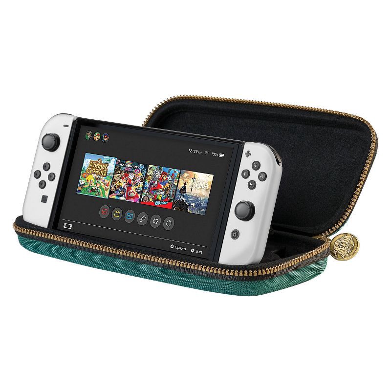 slide 3 of 8, RDS Industries Nintendo Switch Game Traveler Deluxe Travel Case - Green Zelda Tears of the Kingdom, 1 ct