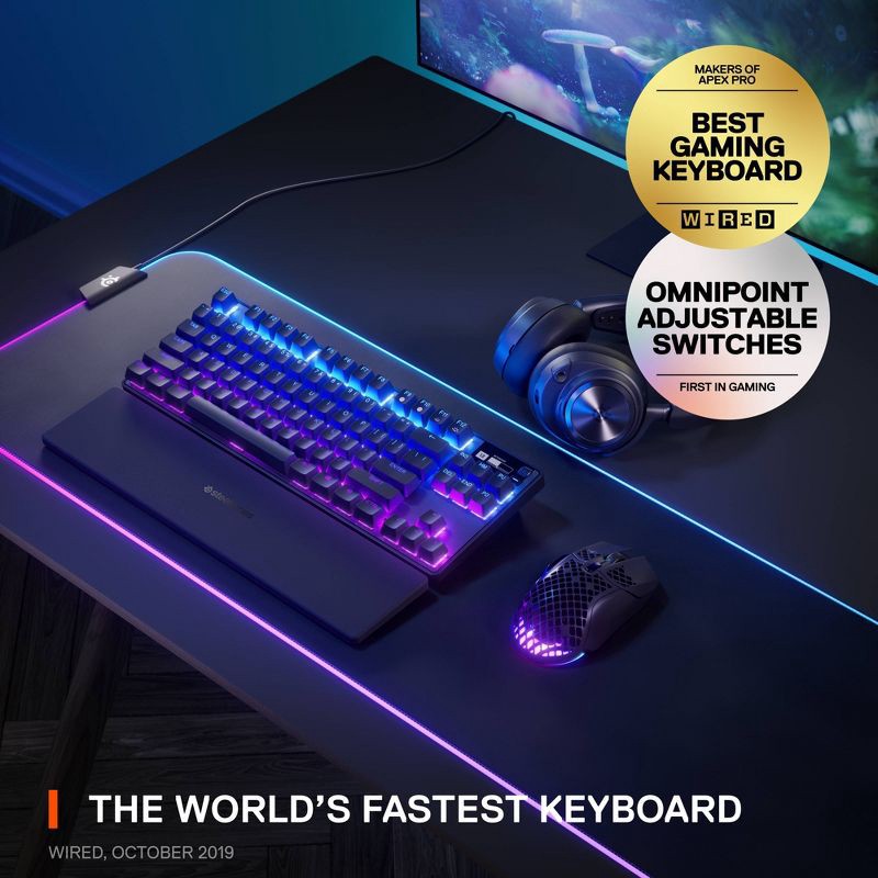 slide 3 of 14, SteelSeries APEX Pro TKL Wireless Keyboard, 1 ct