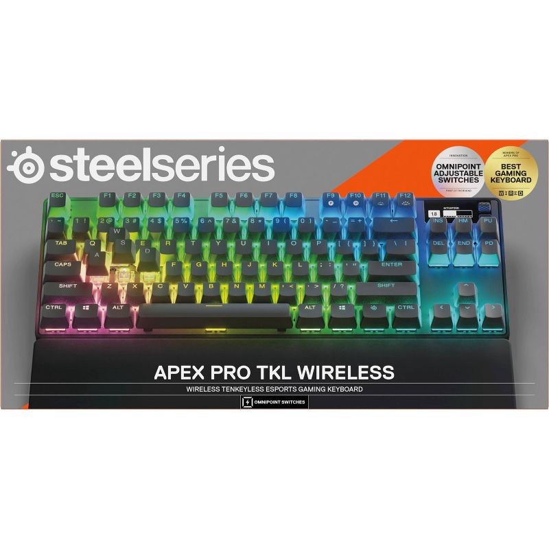 slide 13 of 14, SteelSeries APEX Pro TKL Wireless Keyboard, 1 ct
