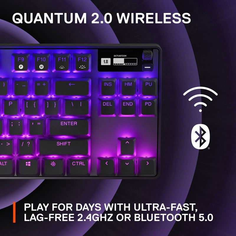 slide 7 of 14, SteelSeries APEX Pro TKL Wireless Keyboard, 1 ct