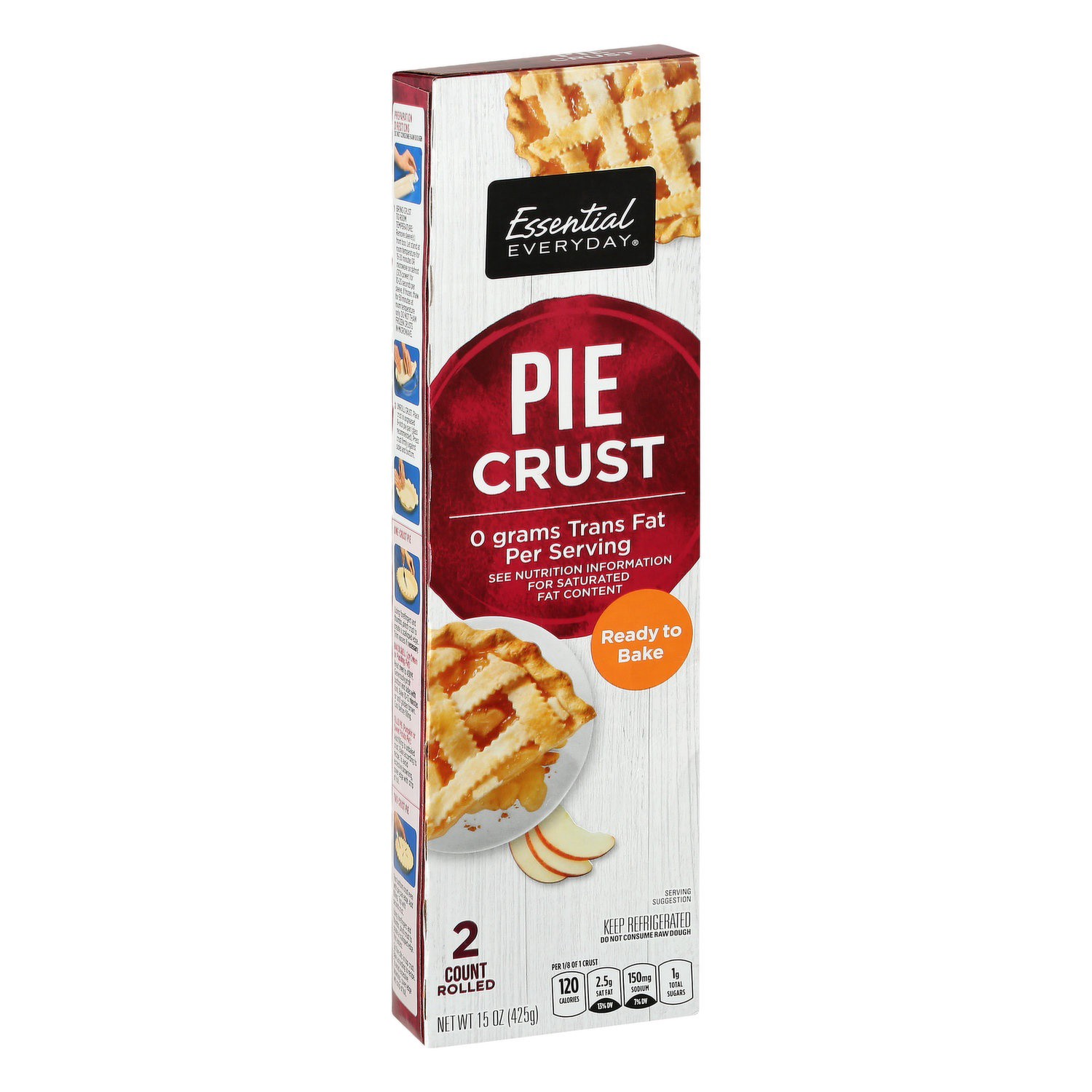 slide 1 of 1, Essential Everyday Signature SELECT Pie Crusts 9 Inch 2 Count - 15 Oz, 15 oz