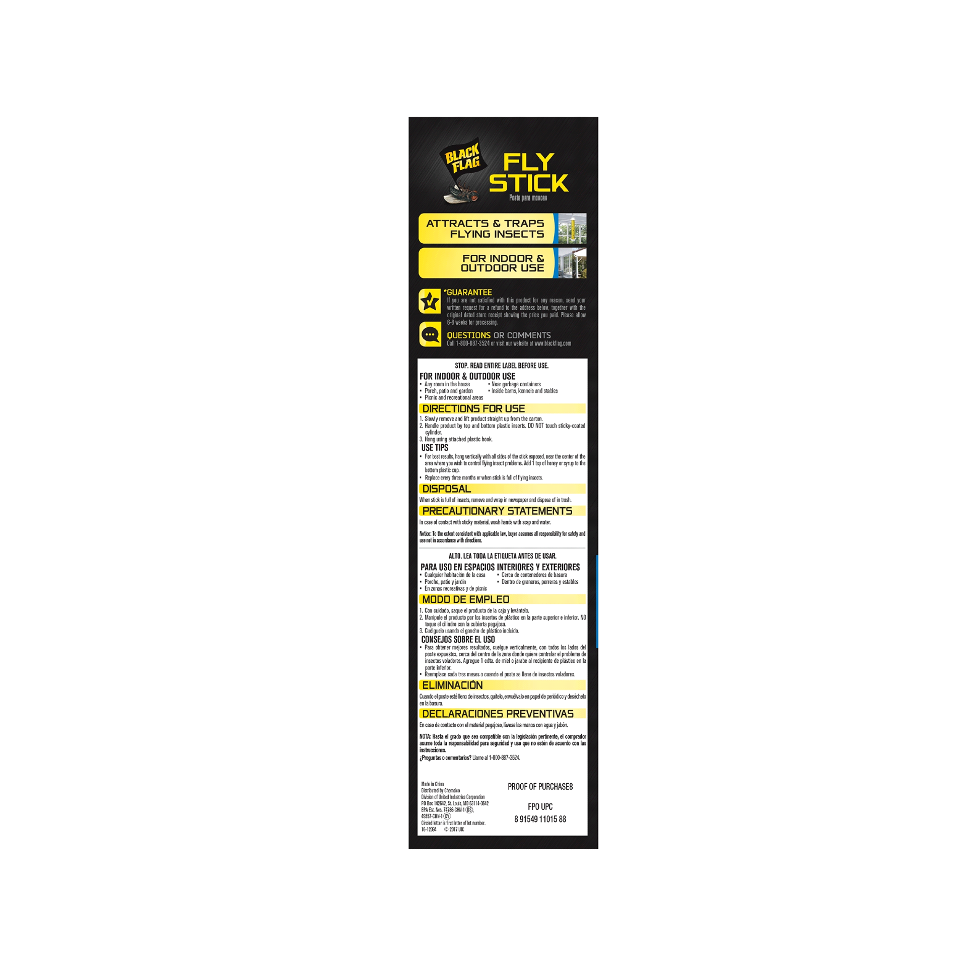 slide 2 of 5, Black Flag Fly Stick, 1 ct