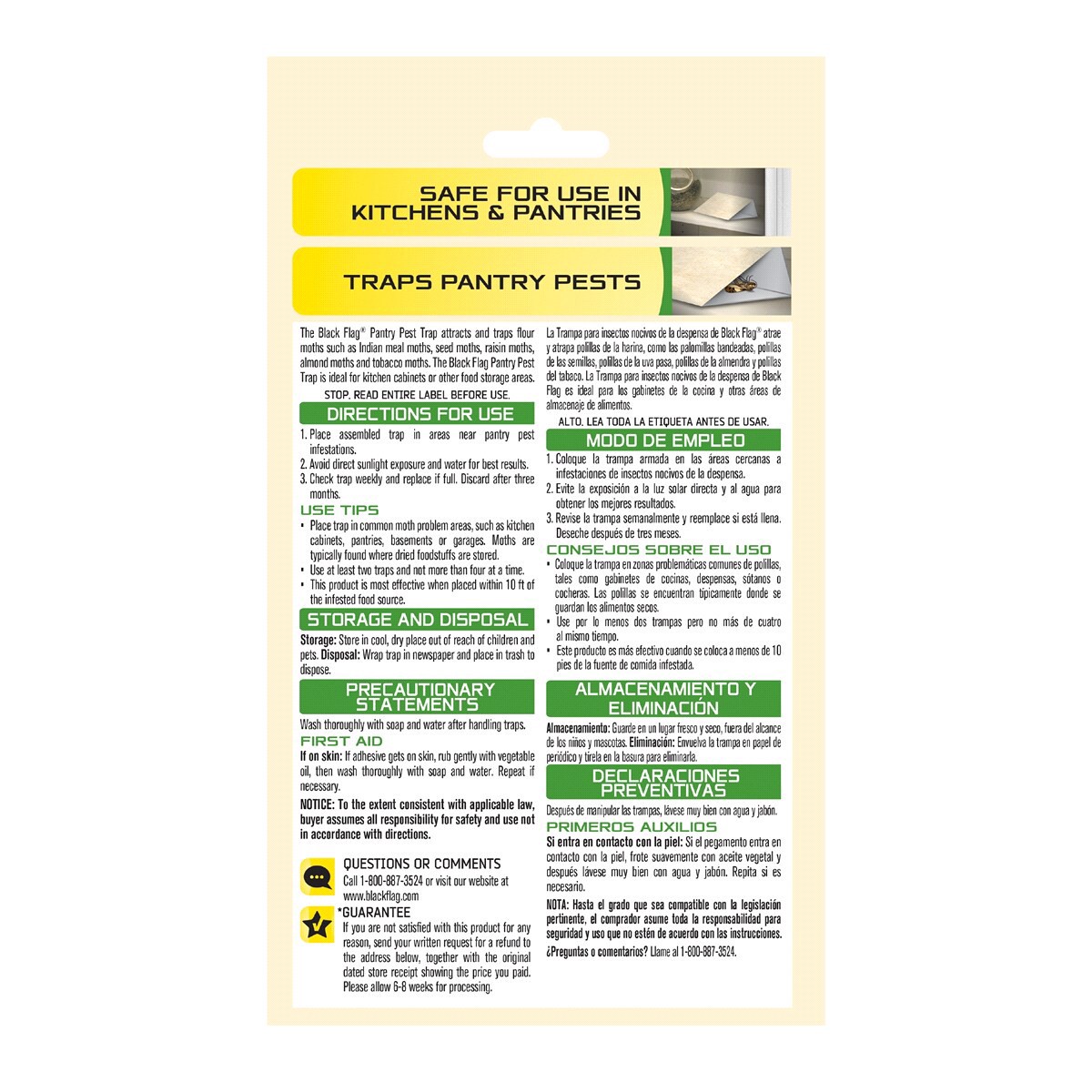 slide 2 of 2, Black Flag Pantry Moth Trap, 2 ct