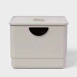 Kids&#x27; Storage with Lid Gray - Pillowfort™