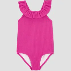 Carter's Just One You®️ Baby Girls' Ruffle One Piece Swimsuit - Pink 18M