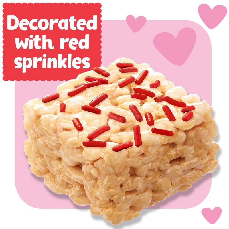slide 4 of 8, Rice Krispies Treats Valentine's Minis With Sprinkles - 12.4oz/32ct, 12.4 oz, 32 ct
