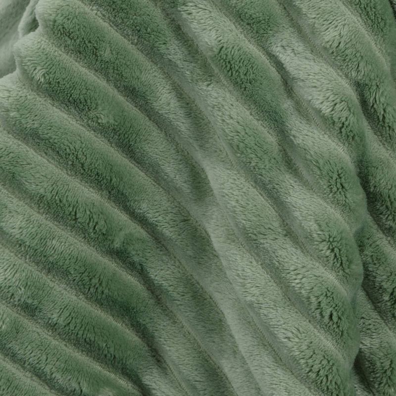 slide 4 of 4, Channeled Plush Throw Blanket Green - Room Essentials™: Sensory Friendly, 50x60", Machine Washable, 1 ct