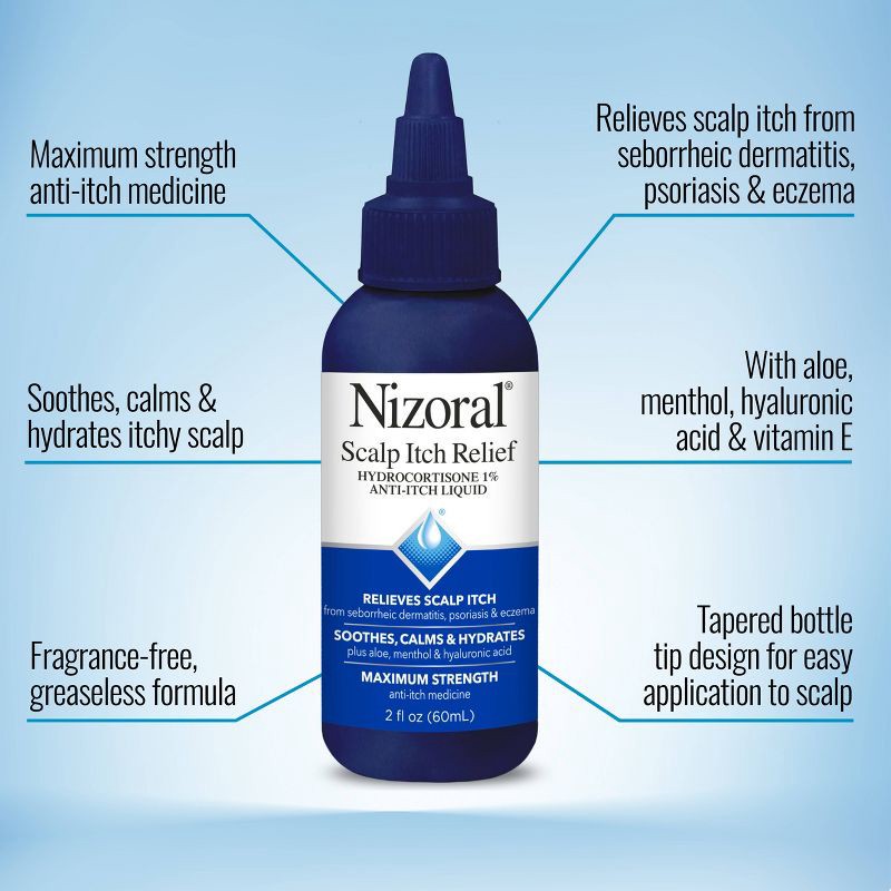 slide 3 of 6, Nizoral Scalp Anti-Itch Relief Liquid - 2 fl oz, 2 fl oz