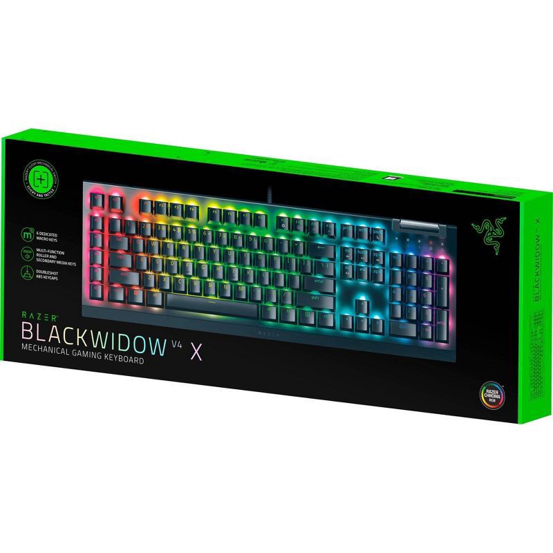 slide 9 of 10, Razer BlackWidow V4 X Mechanical Gaming Keyboard with Razer Chroma RGB, 1 ct