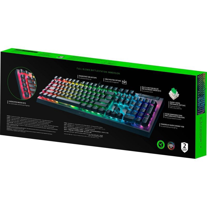 slide 10 of 10, Razer BlackWidow V4 X Mechanical Gaming Keyboard with Razer Chroma RGB, 1 ct