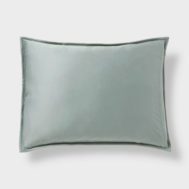 slide 5 of 5, 3pc King TENCEL™ Comforter and Sham Set Light Teal Green - Threshold™, 3 ct
