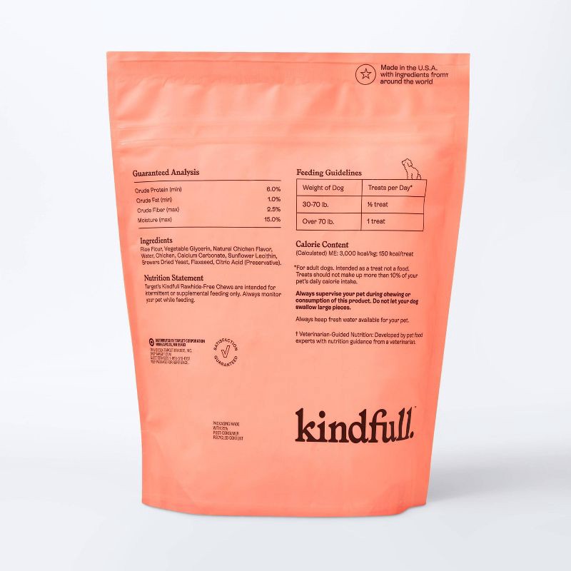 slide 3 of 7, Rawhide-Free Chews Dog Treats Chicken Flavor - 26.3oz/15ct - Kindfull™, 26.3 oz, 15 ct