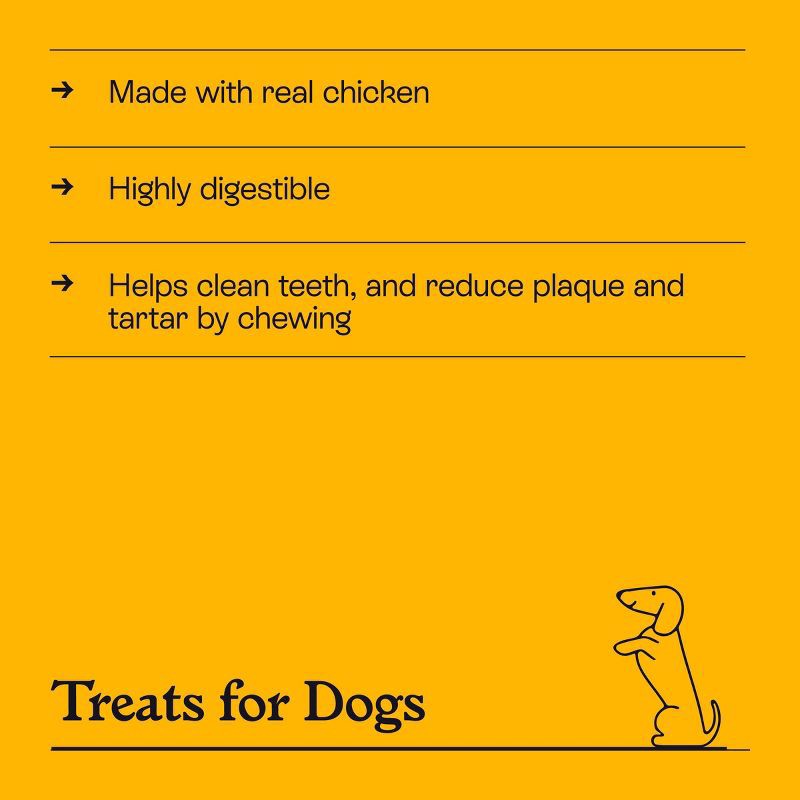 slide 4 of 7, Rawhide-Free Twist Stick Dog Treats Chicken Flavor - 9.6oz/15ct - Kindfull™, 15 ct; 9.6 oz