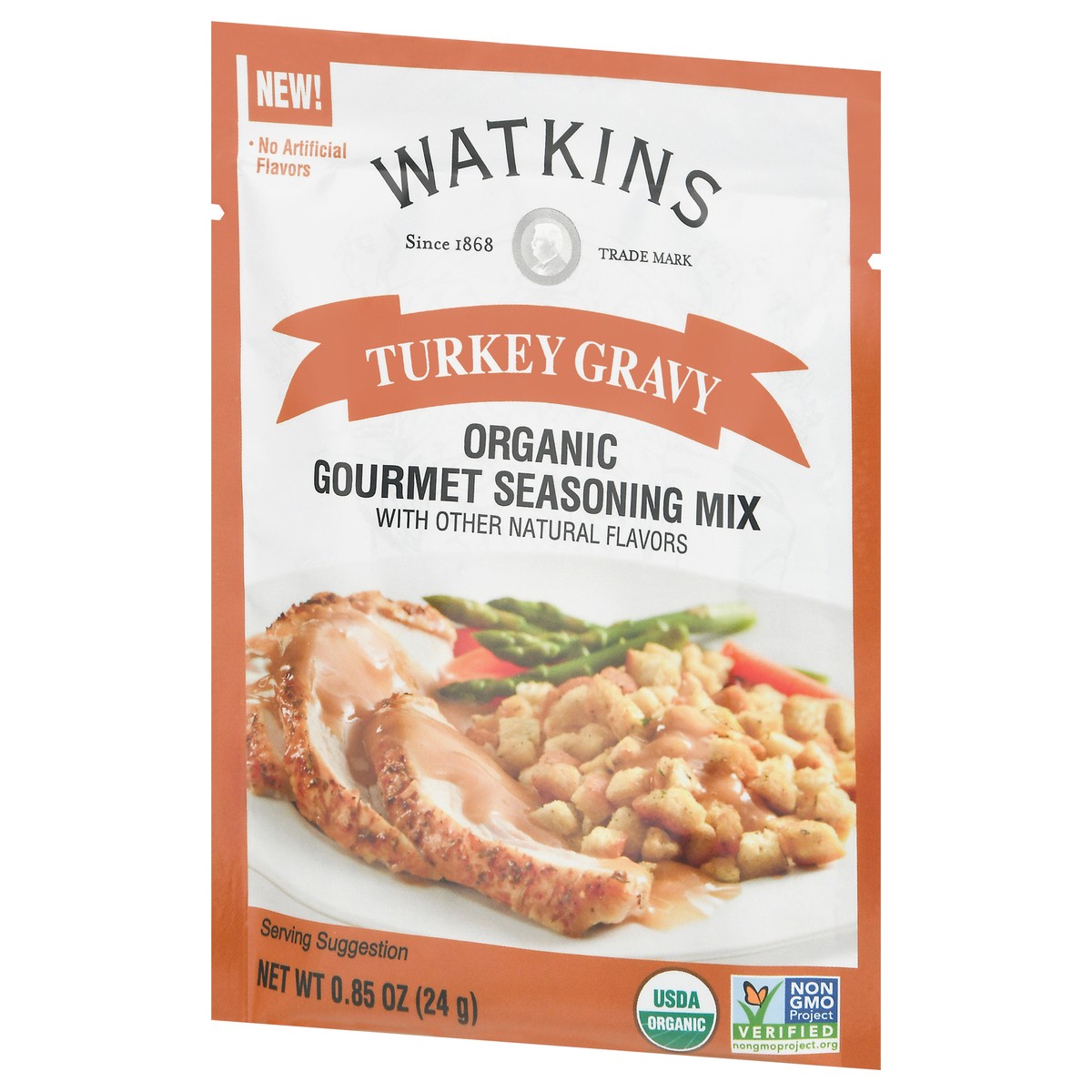 slide 8 of 12, Watkins Organic Turkey Gravy Gourmet Seasoning Mix 0.85 oz, 0.85 oz