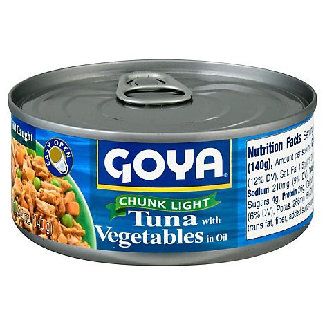 slide 1 of 1, Goya Tuna Chunk W/vegetables - 5.82 Oz, 5.82 oz