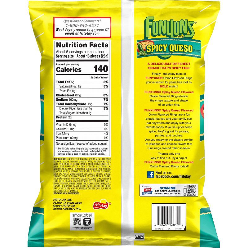 slide 2 of 6, Funyuns Spicy Queso - 5.25oz, 5.25 oz