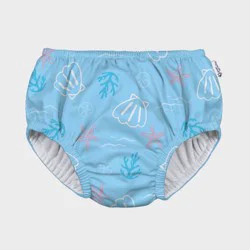 green sprouts Baby Eco Pull-Up Reusable Swim Diaper - Aqua Blue 18M