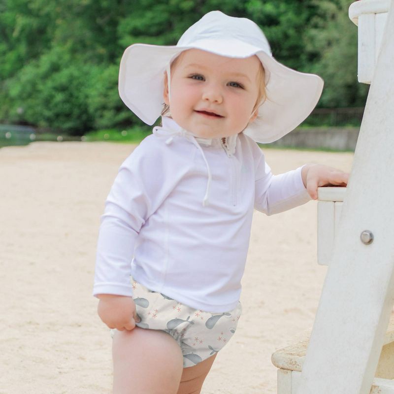 slide 2 of 2, green sprouts Baby Eco Pull-Up Reusable Swim Diaper - Off-White 12M, 1 ct