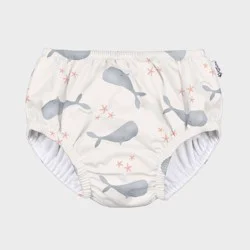 green sprouts Baby Eco Pull-Up Reusable Swim Diaper - Off-White 12M