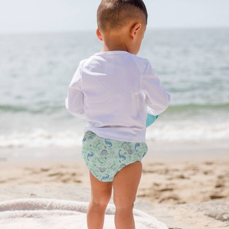 slide 2 of 2, green sprouts Toddler Eco Pull-Up Reusable Swim Diaper - Green 3T, 1 ct