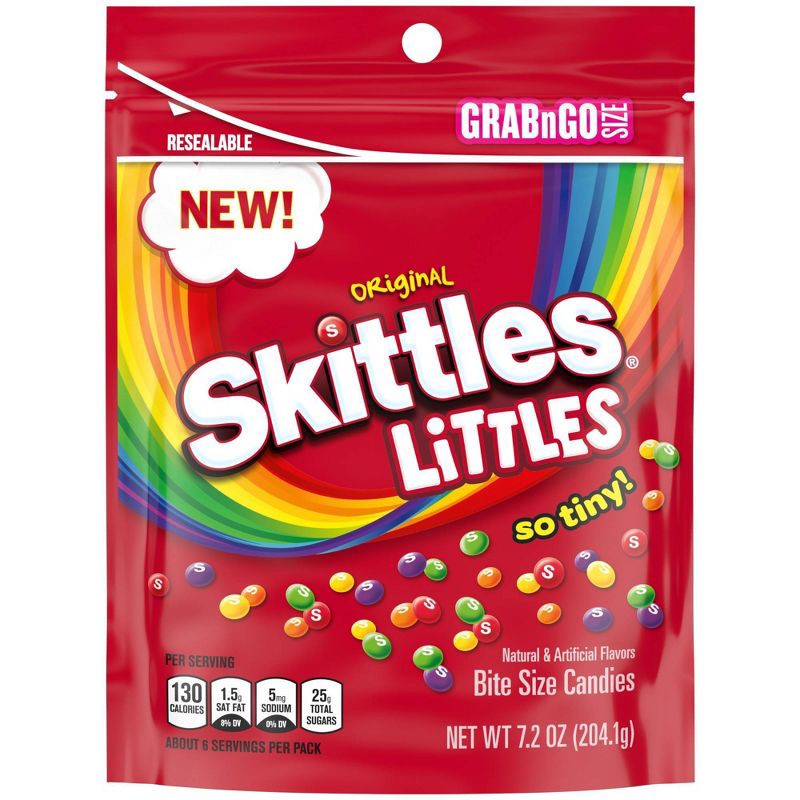 slide 2 of 11, Skittles Littles Original Fruity Chewy Mini Candy - 7.2oz, 7.2 oz