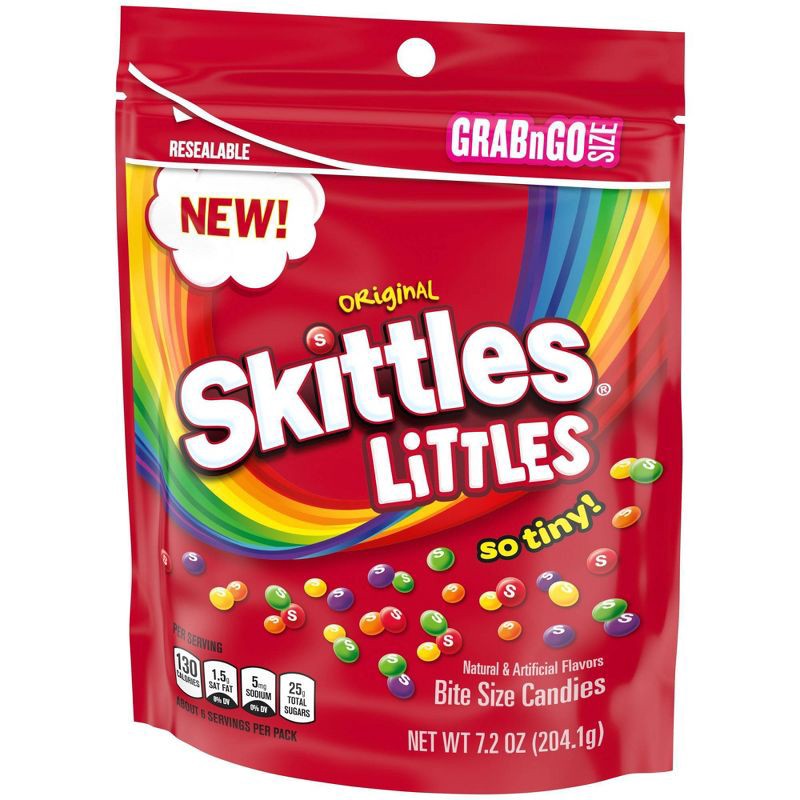 slide 10 of 11, Skittles Littles Original Fruity Chewy Mini Candy - 7.2oz, 7.2 oz