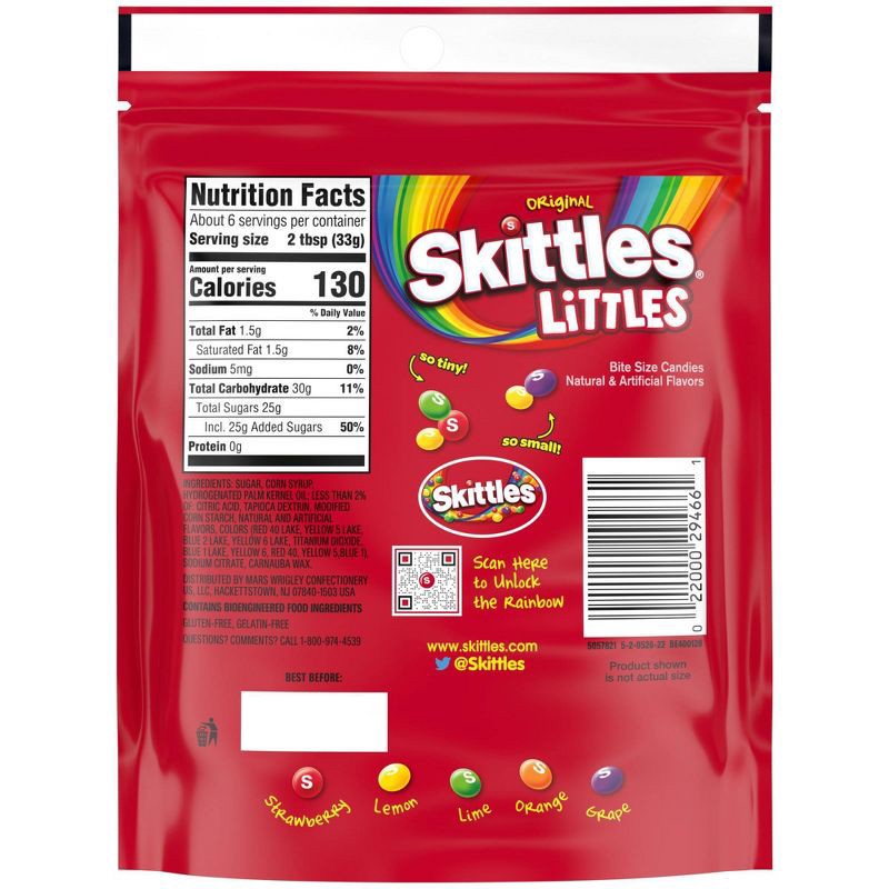 slide 11 of 11, Skittles Littles Original Fruity Chewy Mini Candy - 7.2oz, 7.2 oz