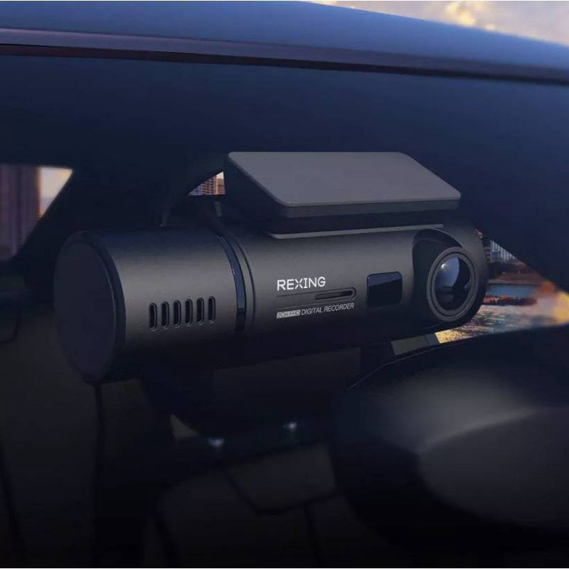 slide 13 of 17, Rexing V3C Dual Channel Front & Cabin 1080p Dash Cam with App Control: Vehicle Electronics, 1 ct