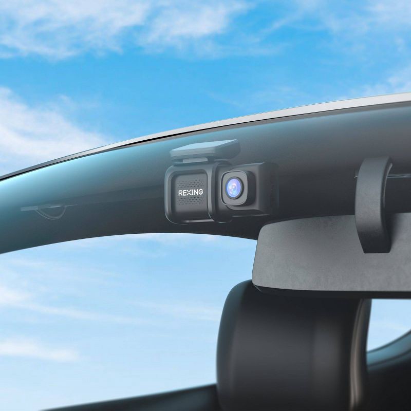 slide 10 of 16, Rexing DT2 Dual Channel 1080p Front and Rear Dash Cam, 1 ct