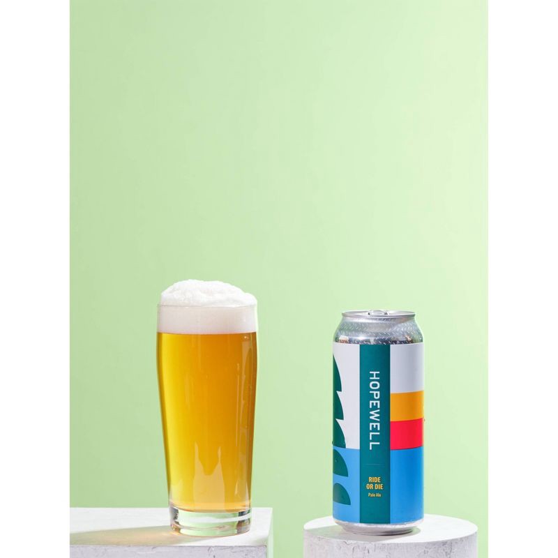 slide 4 of 4, Hopewell Brewing Hopewell Ride or Die Pale Ale - 4pk/16 fl oz Cans, 4 ct; 16 fl oz