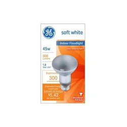 GE Household Lighting GE 45W R20 Indoor Floodlight Bulb Soft White
