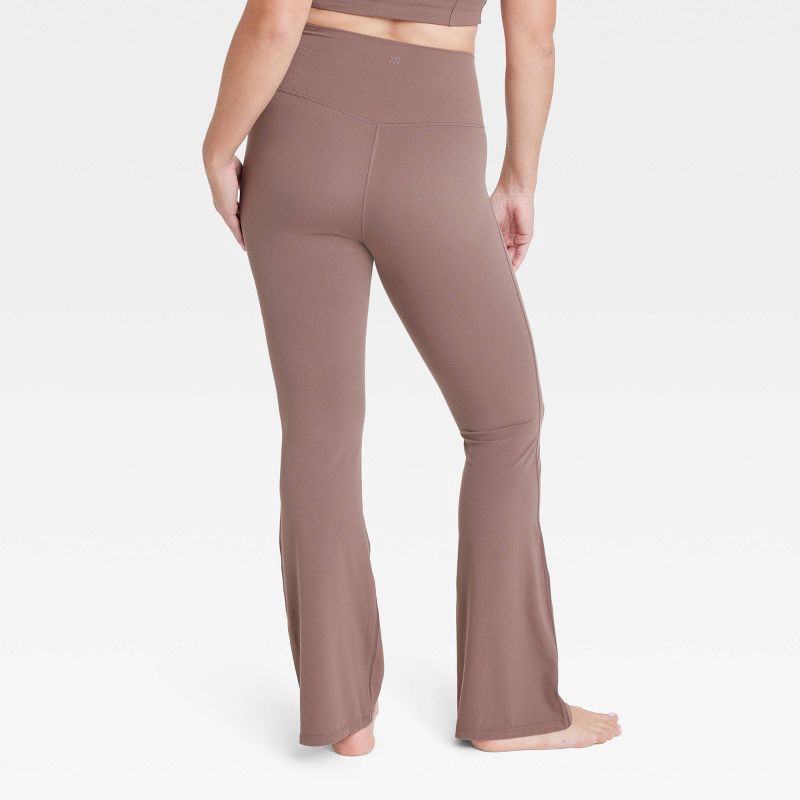 Women's Everyday Soft Ultra High-Rise Flare Leggings - All in Motion Brown  XS 1 ct