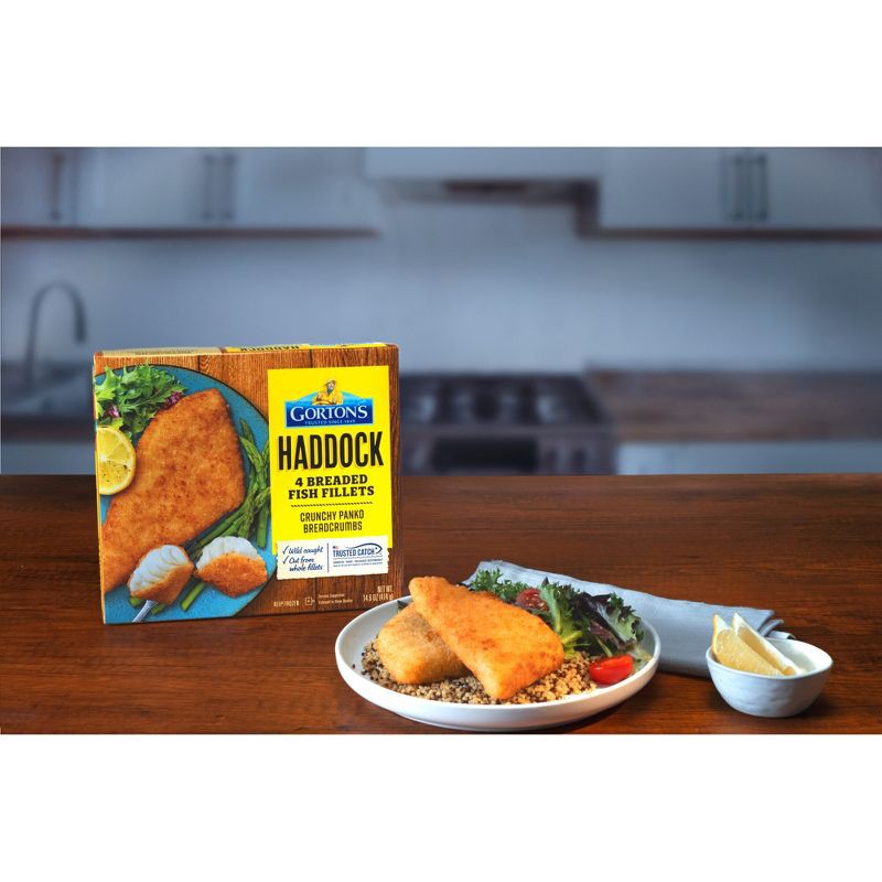 slide 3 of 7, Gorton's Breaded Haddock Fish Fillets - Frozen - 14.6oz, 14.6 oz