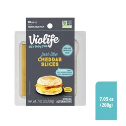 Violife Just Like Cheddar Slices Vegan Cheese Alternative - 7.05oz/10ct
