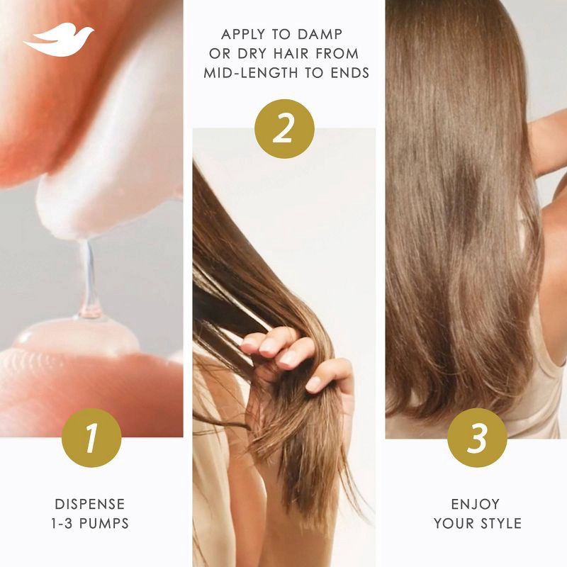 slide 8 of 14, Dove Beauty Bond Shield Leave-In Silk Hair Serum - 3.3oz, 3.3 oz