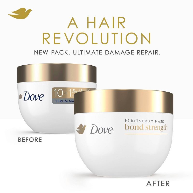 slide 9 of 15, Dove Beauty Bond Strength with Peptide Complex 10-in-1 Serum Hair Mask - 9.2oz, 9.2 oz